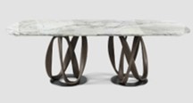 INFINITY-DT-23090-DINING TABLE(2400*1200*750)-VICTORIA+17169#D.WALNUT