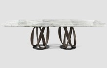 INFINITY-DT-23090-DINING TABLE(3000*1200*750)-VICTORIA+17169#D.WALNUT