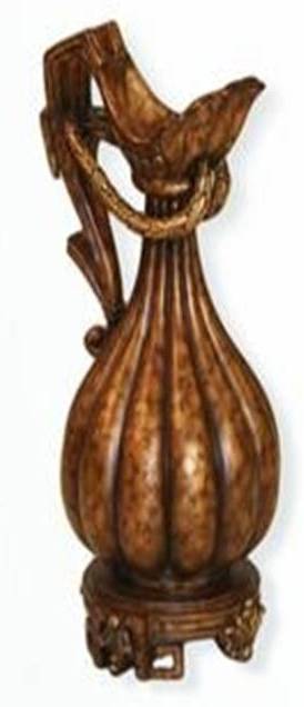 FEDORA-1691-A-VASE POMPELIAN-ANT GOLD FIN