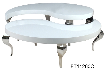 FRENCHY-FT-11260B-COFFEE TABLE -SILVER