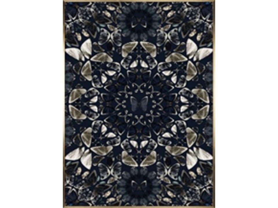 GT-010-RESIN PAINTING (77.0X117.0)-GOLDEN ALUMINUM ALLOY FRAME