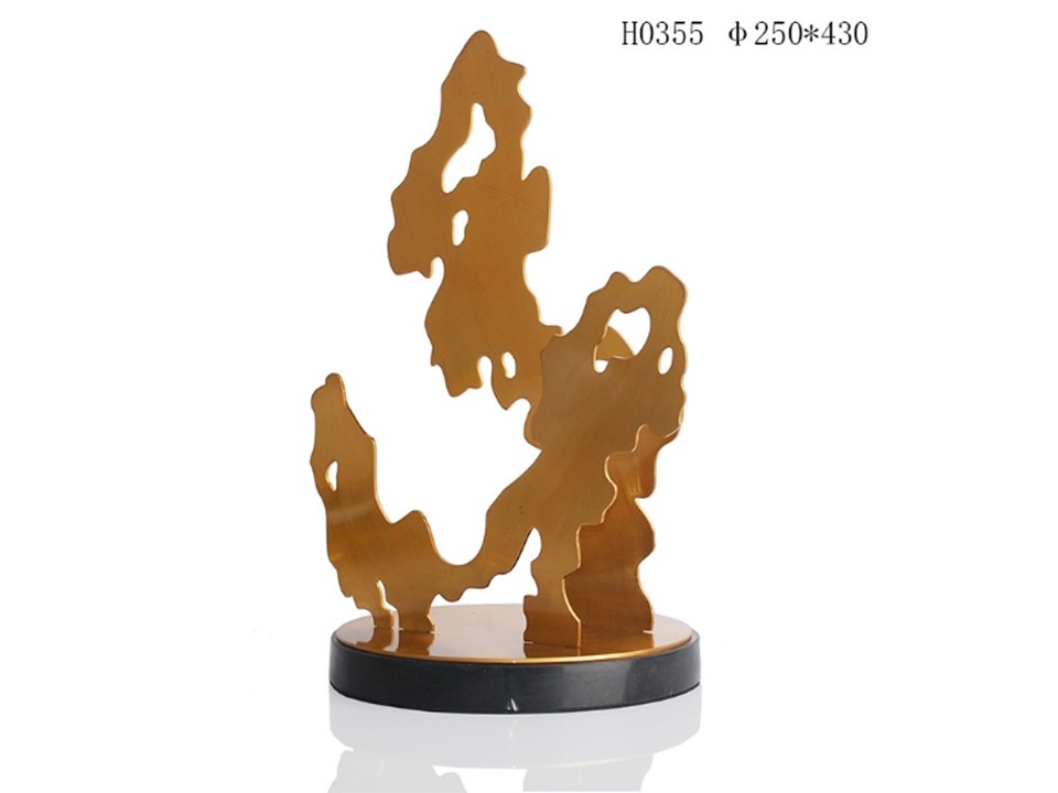ACH0355 SCULPTURE SET DIA 250 X 430 GOLD