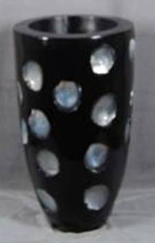 H301-60-DECORATION-FLOOR VASE-BLACK