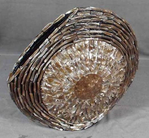 HAS528-DECORATION-TABLE VASE-L.BROWN