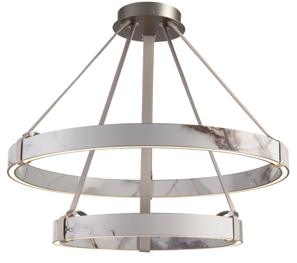 MD80613-2-900-PENDANT LAMP-900+600*H1800-IRON+ALUMINIUM+SPC -GREY+GREY BELT