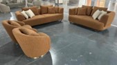 CARNATION-G2-F-24343-SOFA SET 3+2+1+1-RUST/BEIGE(VISTA 251/VISTA 120-G2