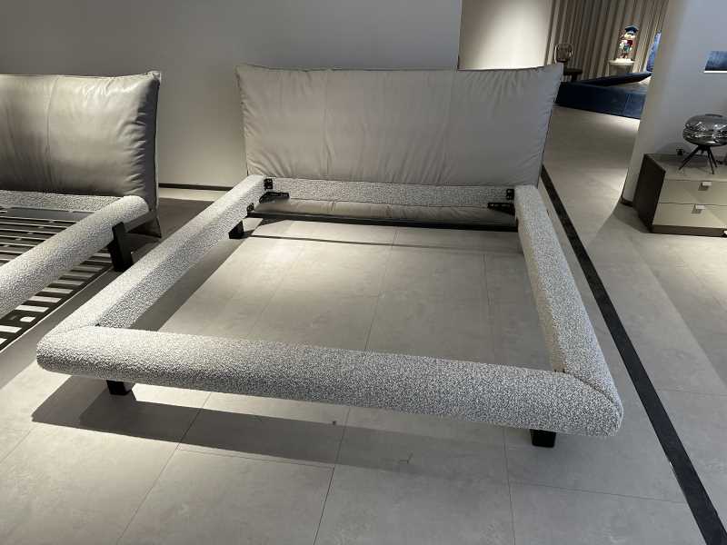 SIMON-G2-KING BED-(180*200)-FABRIC BED AND WITHOUT STORAGE-FAB-S004-02-LEATHER-AL232B-WHITE BROWN&BROWN-G2