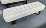 HOLA-3223-BN-BENCH(157X50X44.5)-ATHENA WHISPER WHITE  ANTIQUE BRASS(CND-32/SA151)