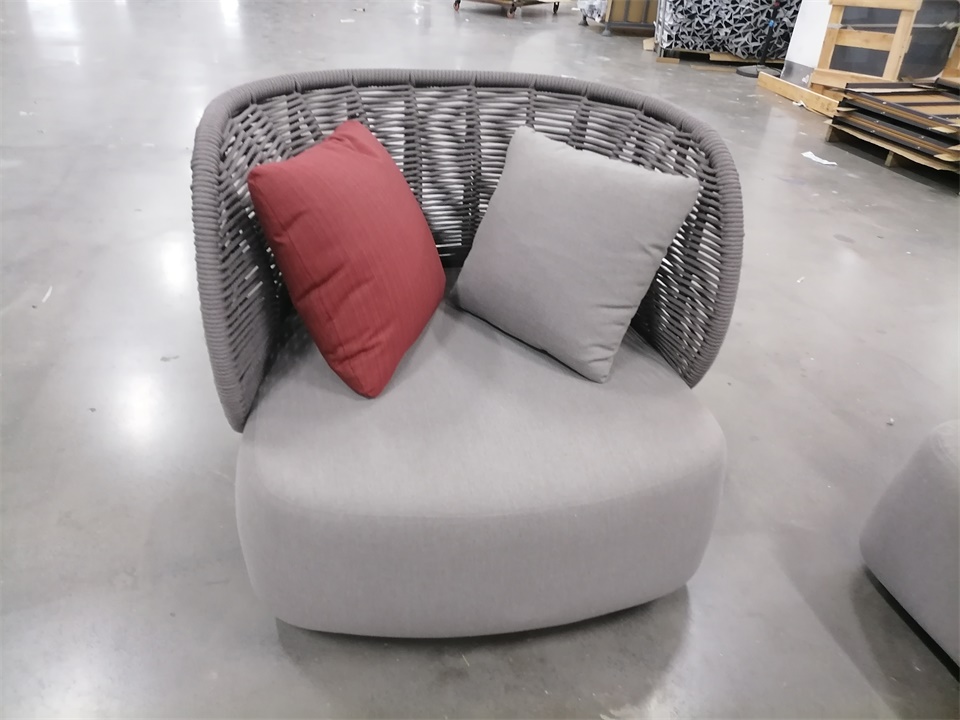 VIBE-24097-1 SEATER-(BODY+1PCS PILLOW-45X45-DARK GREY-AE2150005)-(1PC 45X45-AF3150011)