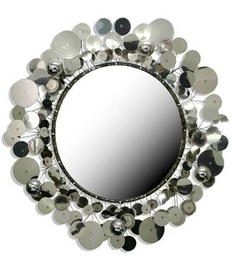 [AC120154] GW-120154-RAINDROPS MIRROR -SILVER