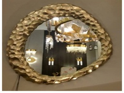 [AC216032M-MIRROR] AURA-216032M-MIRROR-(L390*W290*E35M) ZINC ALLOY IN GOLD FINISH