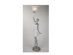 [AC4506-FL] 4506-FL-FLOOR LAMP W/SHADE (56*42*220)-WHITE