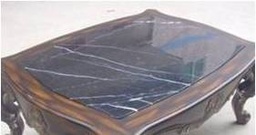 [CT1383-BLACK] TRAVIS-CT-1383-COFFEE TABLE -1+2 -BLACK-M9180