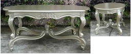 [CT1685-M539-G1] CELINE-CT-1685-COFFEE TABLE -(1+2) -M539-G1(PINK SILK)