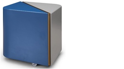 [CT26PT001-MATT BLUE] RONNIE-26-PT001-SIDE TABLE-(45*45*50)-MATT BLUE-MF1604+MATT GREY-F23
