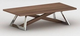 [CT2792CT-WALNUT] MELANIE-2792CT-COFFEE TABLE -WALNUT-304/S/S