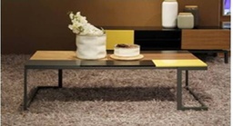 [CT2794CT2-GRYYELLOAK] MABEL-2794-CT2-COFFEE TABLE -D.GREY/YELL/OAK/ASH
