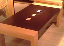 [CT604CT10IT-WOAK+DWA] 604CT10-IT-COFFEE TABLE -WHITE OAK+D.WALNUT-6289