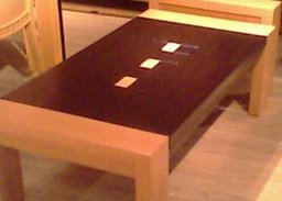 [CT604CT20IT(ET)-WOAK] 604CT20-IT-END TABLE -WHITE OAK+D.WALNUT-6289