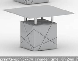 [CT836ET-WHIGLO] EUGENE-836ET-END TABLE -WHITE GLOSSY