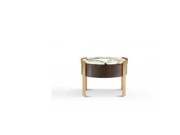 [CTABN20001] LARUSO-ABN-20001-SIDE TABLE(49.4*50)-BARCELONA MARBLE+BLUE