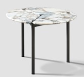 [CTAC21236AG3] WAGNER-G3-AC-21236-A-SIDE TABLE (DIA 60*45)-SAPPHIRE MARBLE TOP(TRS2101)+GREY(WJ-08)-G3