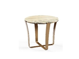 [CTAE20018] TULIP-AE-20018-SIDE TABLE (DIA 50*48)-CALADONIA MARBLE(DL-2005)+COPPER BRUSH(J16020)