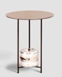 [CTAE21243G1] MONOLIT-G1-AE-21243-ROUND TABLE (40*48)-SAPPHIRE MARBLE (TRS-2101)+WJ-08-G1