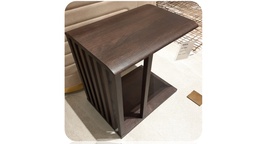 [CTB6518-BRWOAK] FOLIA-B-6518-END TABLE (500*350*500)-F22 BROWN OAK
