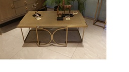 [CTBCT036-DZ-CT] VIVOREE-BCT-06-DZ-COFFEE TABLE(130*80*50) -OAK K+MATGOLD