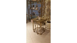 [CTBCT03ET] VIVOREE-BCT-03-END TABLE(50*50*62)- OAK K+MATT GOLD