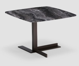 [CTBMBO-BJ8029D] BELISIMA-E-BMBO-BJ8029D END TABLE (580x580x400)-BELISIMA+SANDBLASTED BLACK GOLD