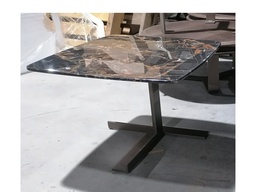 [CTBMBOBJ8029DG1] BELISIMA-E-BMBO-BJ8029D-END TABLE (580*580*400)-ATHENS BLACK GOLD FLOWER TOP+SANDBLAST BLACK GOLD-G1