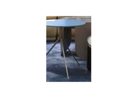 [CTBMBO-BJ8040B] BMBO-BJ-8040B-ROUND TABLE (DIA 400*440)-RUST GLASS+PEARL SAND BROWN COPPER GOLD