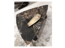 [CTBMBOCJ8035ANEW] BELISIMA-BMBO-CJ-8035A -COFFEE TABLE (1300x1000x350)-ATHENS BLACK GOLD FLOWER TOP-NEW