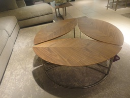 [CTC11579-SMOKYNICK] CAMIA-C-11579-COFFEE TABLE (108*40) -SMOKY BRW NICKEL