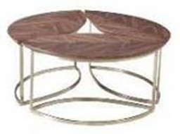 [CTC11579-WALVENEER] CAMIA-C-11579-COFFEE TABLE (108*40) -WALNUT VENEER