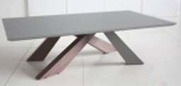 [CTC12338-GRYWAL] EMAN-C-12338-COFFEE TABLE (140*80*40) -GREY+WALNUT