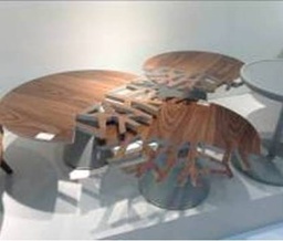 [CTC13658A-GREY] DEVIDE-C-13658A-COFFEE TABLE -WALNUT GREY