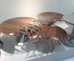 [CTC13658B-GREY] DEVIDE-C-13658B-COFFEE TABLE -WALNUT GREY