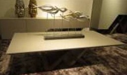 [CTC14668-WALVEN] DEVIDE-C-14668-COFFEE TABLE -FROSTED YELLOW GREY WALNUT