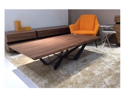 [CTC14723A-DGREYWAL] TRISTAN-C-14723A-COFFEE TABLE -D.GREY/WALNUT