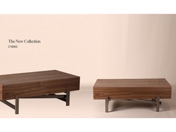 [CTC16003-WALNUT] SHAYLA-C-16003-COFFEE TABLE -WALNUT BLACK NICKEL
