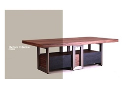[CTC16008-WALNUT] ROHAN-C-16008-COFFEE TABLE(135X75X45) -CERAMIC MATT WALNUT