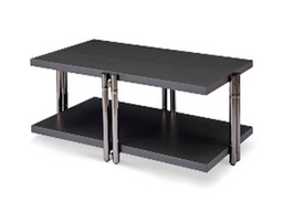 [CTC19000-002] MATEO-C-19000-002 COFFEE TABLE (127.6X77.6X36)-GREY W0003000-1MATTE GREY+BLACK GOLD