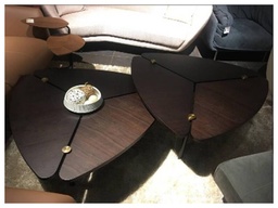 [CTC19002B-1111] AMALFI-C-19002B-1111 COFFEE TABLE (DIA128x43.5) -MP-01-SMOKY-J16015 YELLOW COPPER