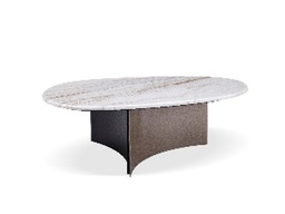 [CTC19325B-1111-01] SANCIA-C-19325B-1111-01- COFFEE TABLE (120*81*45)-WHITE JADE TOP(DL-2001)+COPPER BRUSH