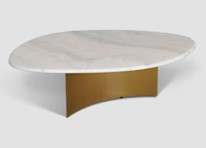 [CTC19325B-1111-01-CA] SANCIA-CALADONIA-C-19325B-1111-01- COFFEE TABLE (120*81*45)-CALADONIA MARBLE TOP(DL-2005)+COPPER BRUSH