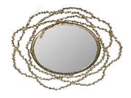 [AC917134-MIRROR] SOLEIL-917134-ROUND MIRROR-(570MM) ZINC ALLOY IN GOLD FINISH