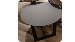 [CTCF-CJ1391B] TALIA-CF-CJ1391B END TABLE (600*471) - EL05+MATTE BLACK LEG
